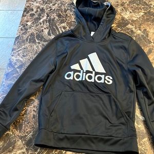Black boys Adidas hoodie.